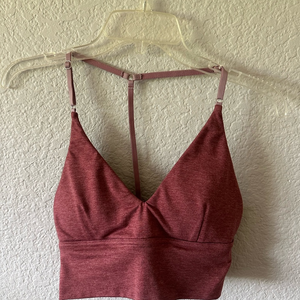 P'tula Red Crop Top with V-Neck and Spaghetti Straps